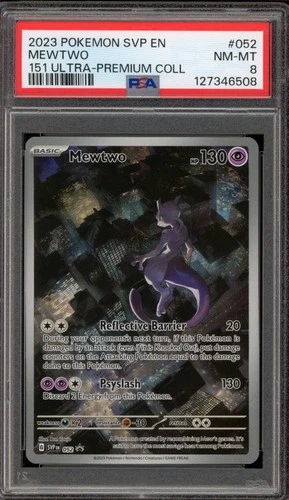 Pokemon Mewtwo 151 Ultra-Premium Coll. Promo SVP EN 052 PSA 8