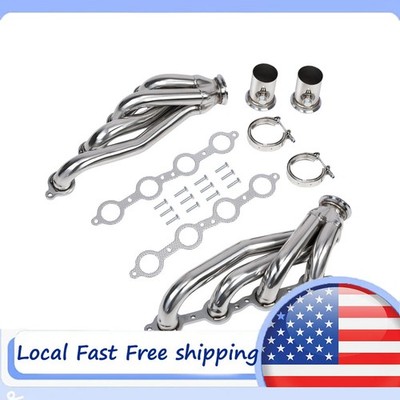 Exhaust Headers For LS series engine swaps Conversion Swap New 2Pcs GEARZAAR