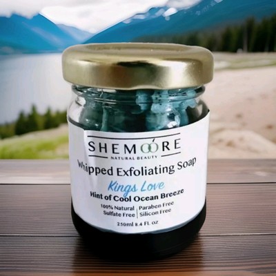 Shemoore Whipped Peeling Seife, Hauch von kühler Meeresbrise, Körperhygiene, 