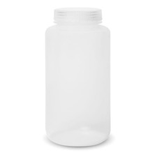 6 PCS 32 Oz 1000ml Plastic Sample Containers Lids Wide Mouth Reagent Bottle