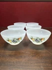 Arcopal milk glass bowls Fruits de France 6 Piece Set Vintage 70s