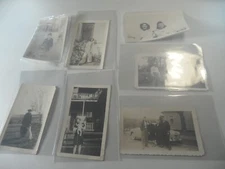 4F7 Vintage estate photo lot of 7 photos 1930/40's kids fashions pets baby