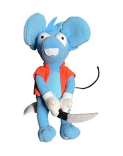 The Simpsons Itchy Blue Cartoon Mouse Universal Studios Plush Doll