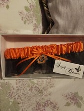 Simply Charming Womans Bridal Garter Oklahoma State Cowboys Made In U.S.A. NWT