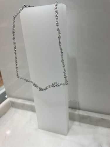 Swarovski Louison White Marquise Crystal Rhodium Plated Necklace 5419235