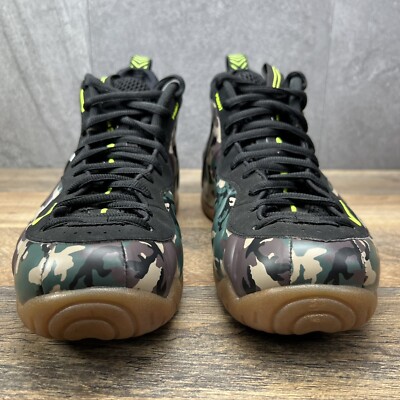 Nike Air Foamposite Pro Premium LE Green Camo 2013 Size 9.5 Mens