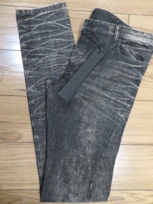 NICOLAS ANDREAS TARALIS Gray Grey Italy Distressed Slim Leg Denim  