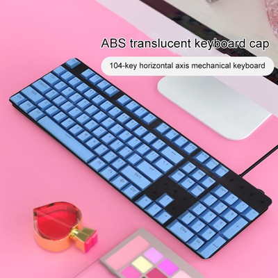 104Pcs ABS Universal Backlight Keyboard Replacement Keycaps 