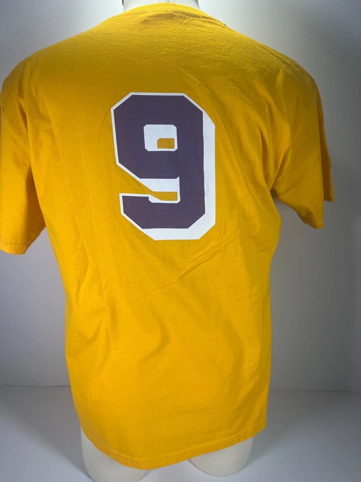 Vintage Champion Los Angeles Lakers Nick Van Exel #9 Basketball T-Shirt Men XL  - Image 3 of 4
