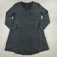 Madewell Long Sleeve V-neck Mini Dress Night Star Print Women's Small