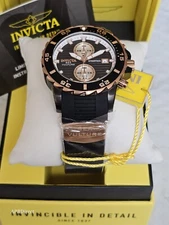 Invicta - SEA VULTURE - Butterfly Clasp 🦋 Rose Gold - Chronograph - mens watch 