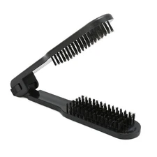 Straightening Brush Hair Straightener Comb Prevents with Nylon Bristles for T...