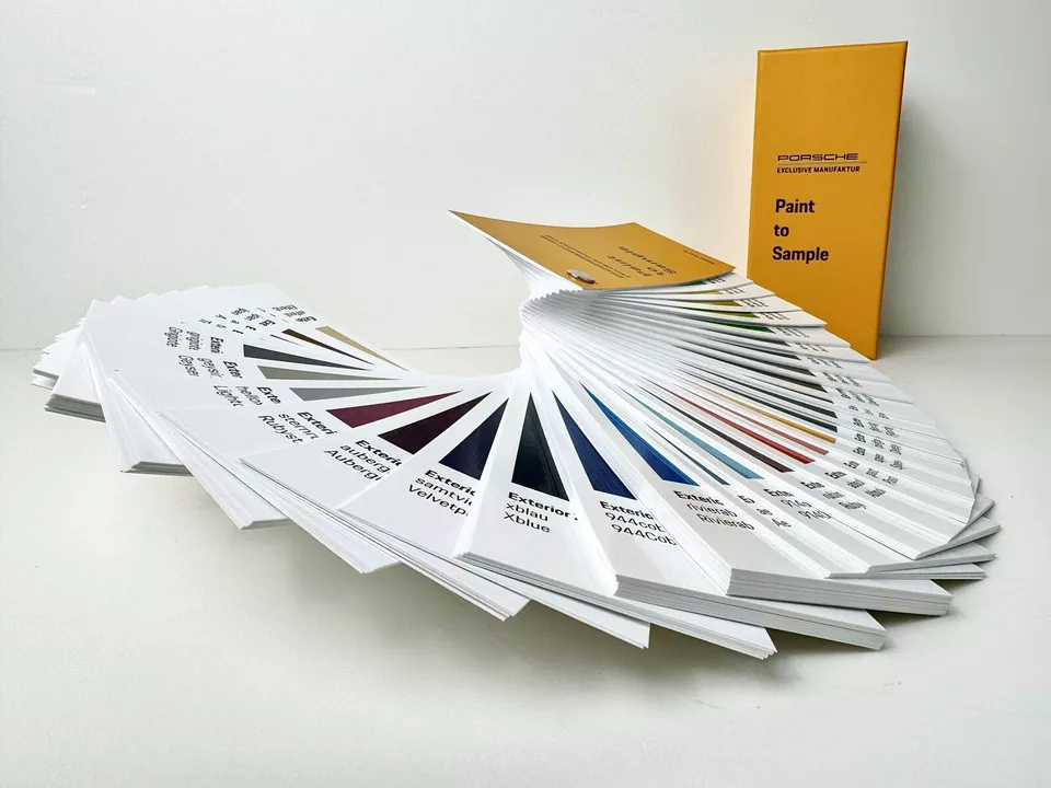 Color Mazzetta PORSCHE PTS 2023 Pain to sample GT3 Turbo RAR Kunden brochure - Image 2 of 4