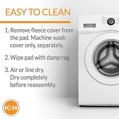 K&H Pet Products Lectro-Suaft Cubierta de Repuesto Pequeña Vellón 14" x 18" (Calefactable Foto 4 de 4