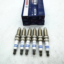 Set of 6 Spark Plugs ZGR6STE2 For Bosch BMW F01 E60 E71 E89 E90 Pre-Gapped