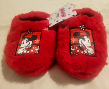Disney Minnie Mouse Toddler Slippers Size 7/8 Med Red NEW With TAGS
