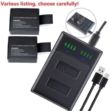 Battery or dual Charger For SJCAM SJ4000 SJ5000 SJ6000 SJ9000 M10 Action Camera