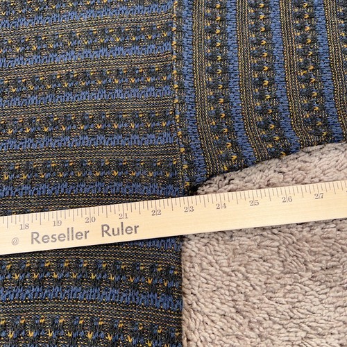 Vintage Jantzen Sweater Mens Large Gray Yellow Blue Grandpa Cottage Cabin - Picture 7 of 9