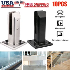 10PCS 304 Stainless Steel Spigots Glass Pool Fence Balustrade Feet Post Spigots