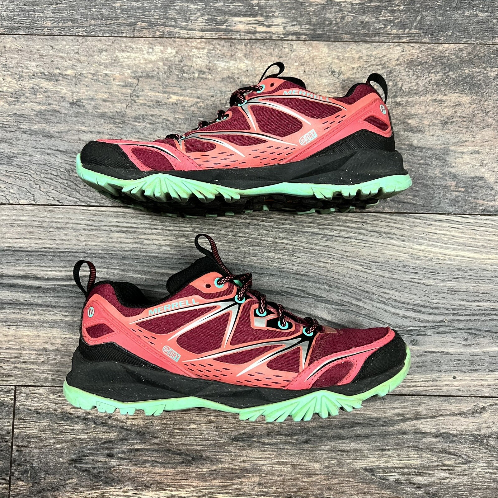 Scarpe Merrell Capra Bolt da donna taglia 6 5 rosse escursionismo corsa trail J35464