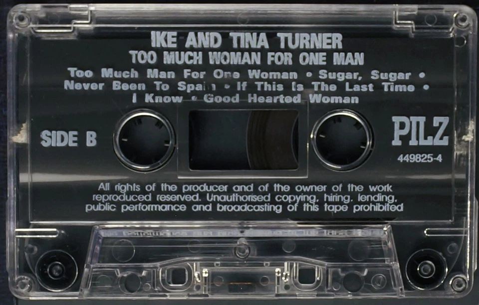 Ike & Tina Turner - Too Much Woman For One Man - MC Cassette [MC-10] Made in USA Foto 4 de 4