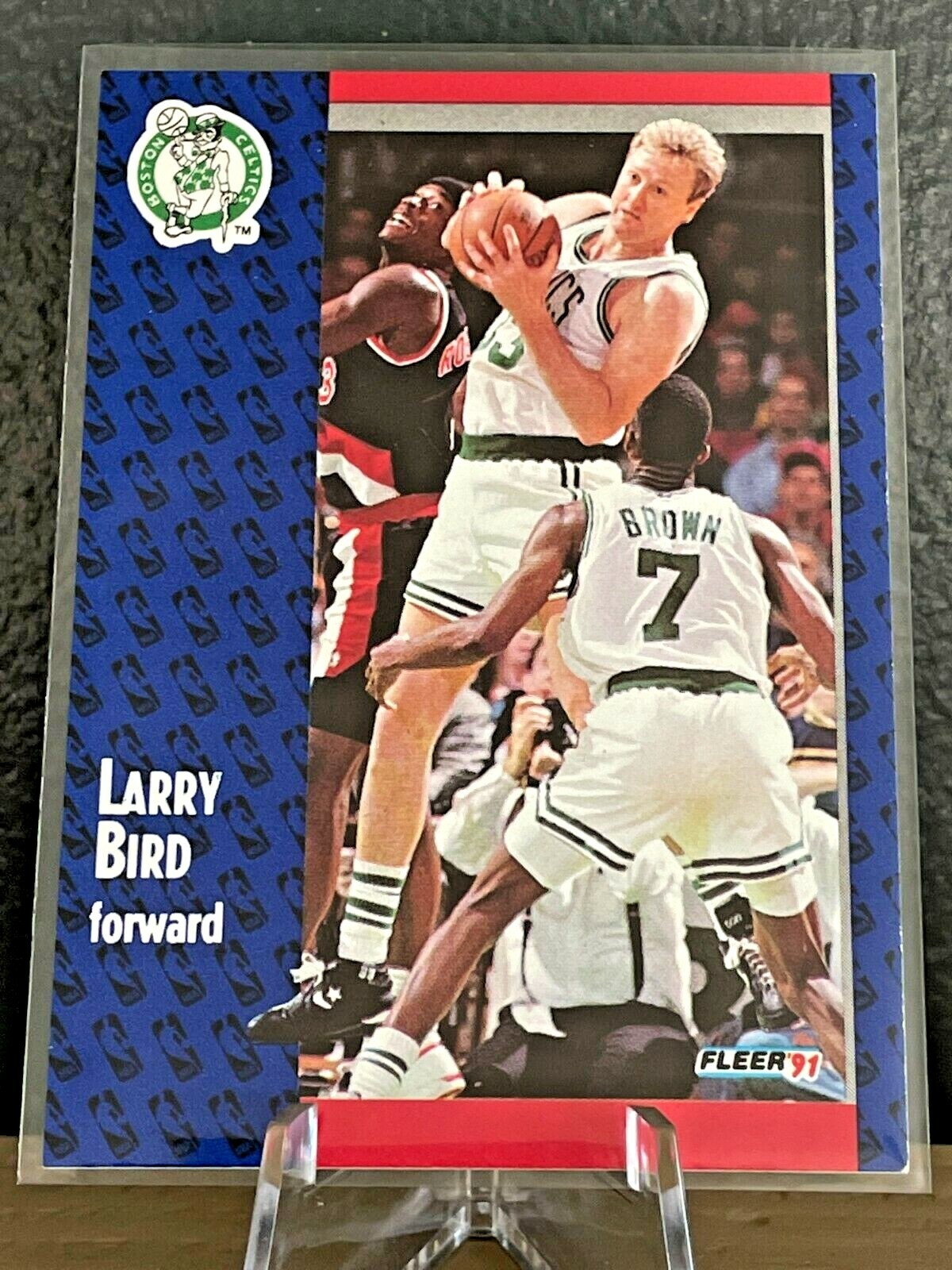 1991 Fleer Larry Bird #8 Boston Celtics