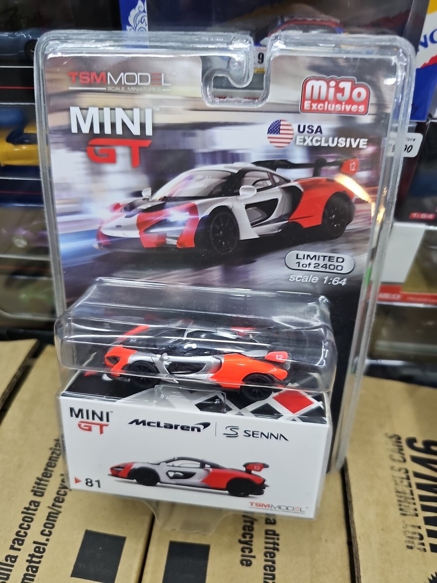 MINI GT 81 Chase McLaren Senna Orange / White Mijo Exclusive