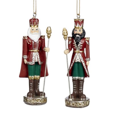 Goodwill Nussknacker auf Sockel Christbaum  Weihnachtsbaum Anhänger 2 Stück