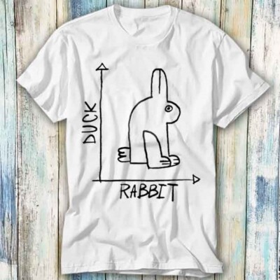  T-Shirt Ente Kaninchen lustig Trend Chart Meme Geschenk Top T-Shirt Unisex 412