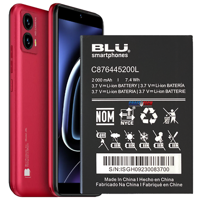 BLU J8L J0170uu Original OEM cell phone Battery C876445200L