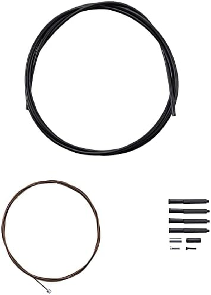 Cycling Y01V98112 MTB Polymer Coated Shift Cable Set for Rear Derailleur - Black