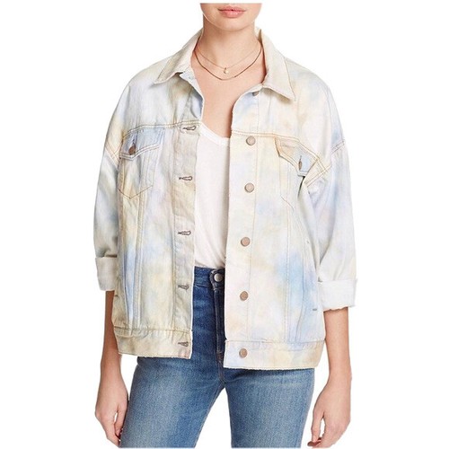 Tie Dye Denim Jeans Trucker Jacket 