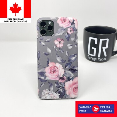 Floral Flower Case Cover For Apple iPhone Models - Free Shipping From Canada