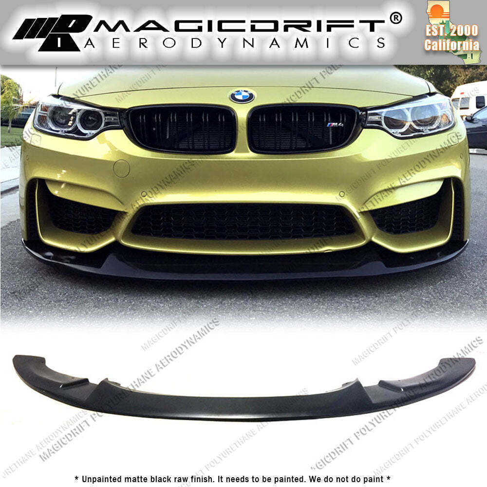 For 15-19 BMW F80 M3 F82 M4 CS GTS Style Front Bumper Lip Chin