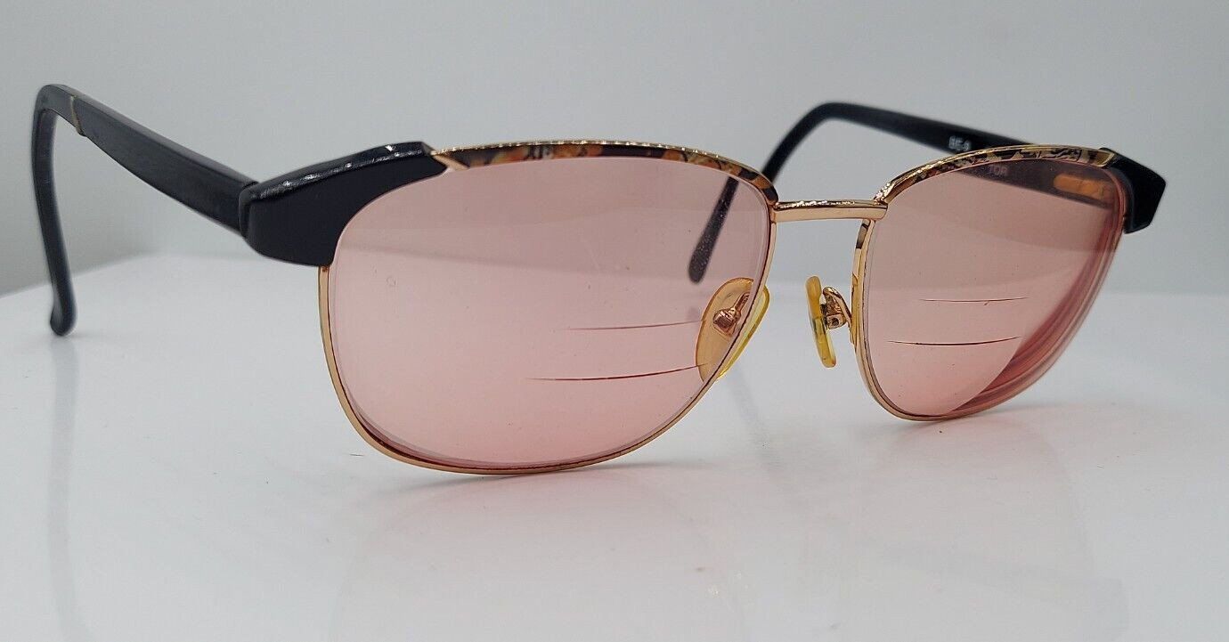 Vintage  Beverly Johnson BE-9 Brown Gold Oval Met… - image 1