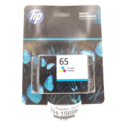 HP 65 Tri-Color Ink Cartridge For Envy & Deskjet 3700 Series Printers