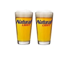 Natural Light Pint Glass Set - New - Set of 2