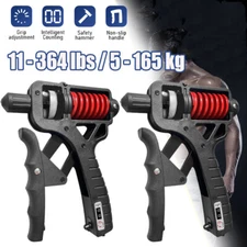 Hand Grip Strength Power Trainer Gripper Strengthener Adjustable 11-364 lbs
