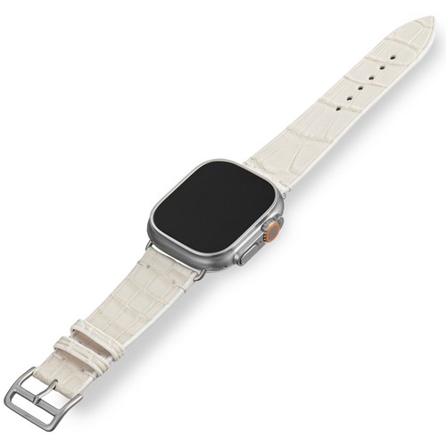 Leather Apple Watch Strap All sizes Alligator watch band Packed in Gift Box - Picture 2 of 27