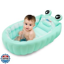 Relaxing Baby  Inflatable Baby Bathtub,Newborn Bathtub Seat for Infant,Non-S