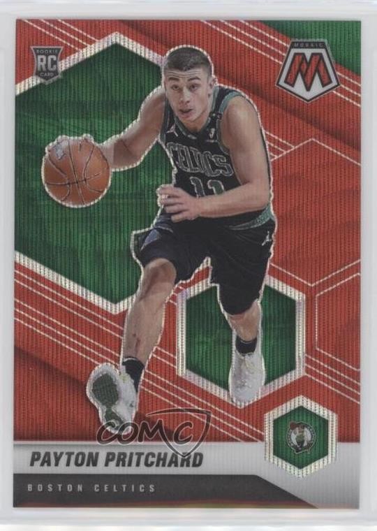 2020-21 Panini Mosaic Red Wave Prizm Payton Pritchard #210 Rookie RC 02ez