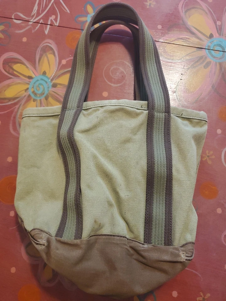 Bolso de Mano Vintage Life Is Good de Lona Tostada (D116) Foto 2 de 3