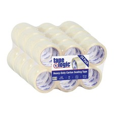 Tape Logic 3 x 55 yds Acrylic Packing Tape 3.5 Mil, Clear 24-Pack Heavy Duty P