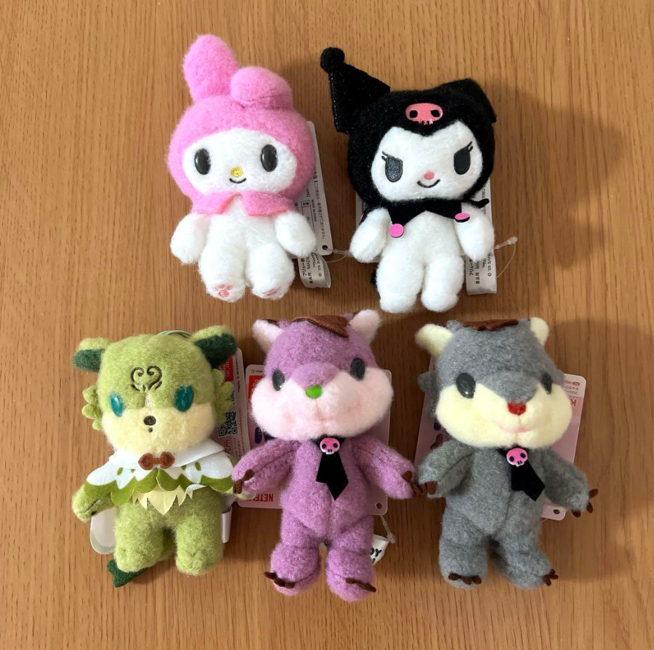 FuRyu Sanrio Netflix My Melody & Kuromi Mascot Set of 5 Japan New