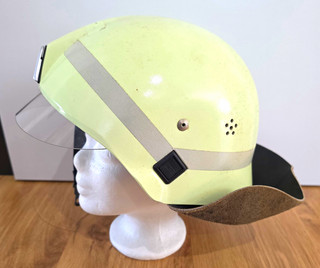 Feuerwehrhelm Deutschland mit Visier Hellgelb Reflexstreifen Schuberth F220