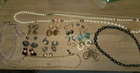 Gold Silver Tone Costume Jewelry Lot Vintage & Modern Mixed Craft