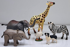 Safari Zoo Animals Lot of 6 Wildlife Jungle Figures Toy Educational Plastic