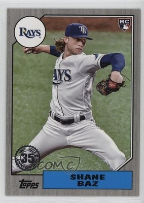 2022 Series 2 1987 Topps Baseball Black 53/299 Shane Baz #87TB-33 Rookie RC 0nr3