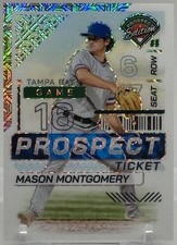 2024 Panini Prospects Edition Mason Montgomery Mojo Refractor /25 #29 TB Rays