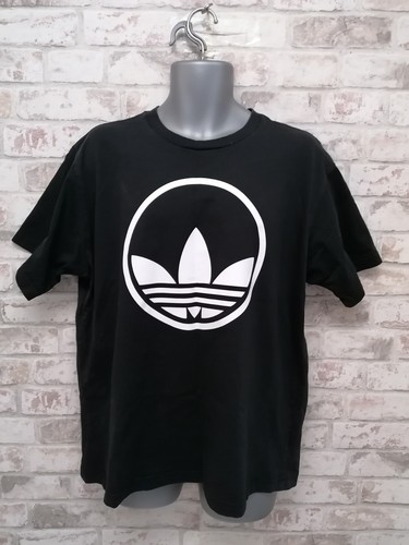 Adidas Originals Circle Trefoil Logo Graphic Crew Tee Schwarz Größe XL - Bild 1 von 11